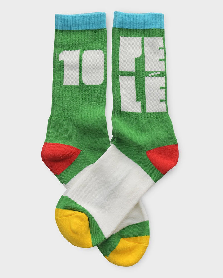 Pelé #10 Brasil Green Socks