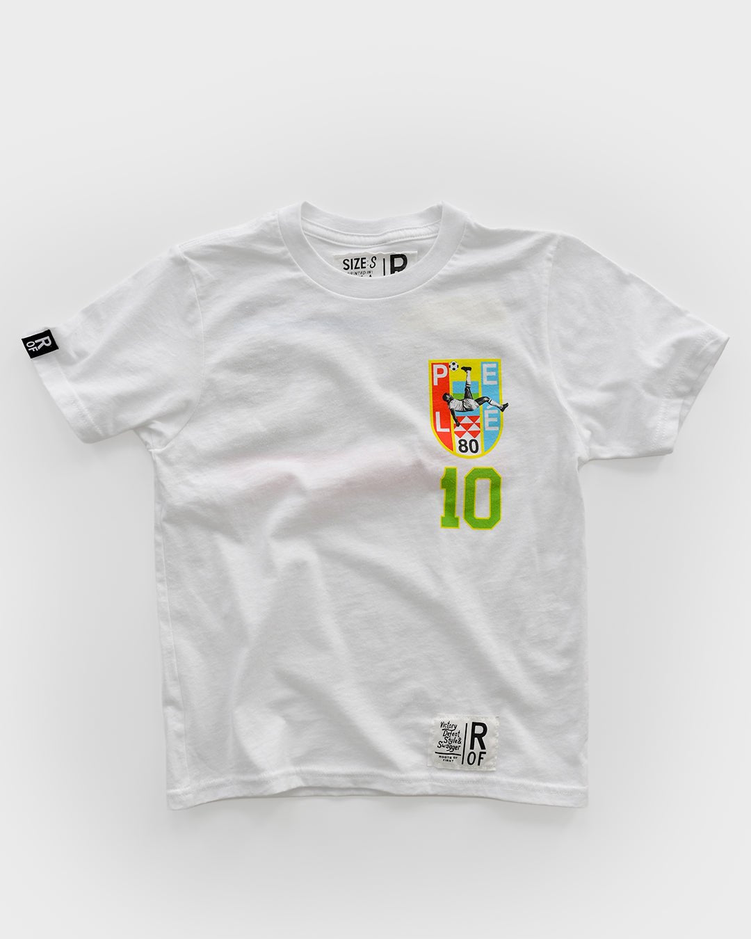 Pelé #10 Brasil White Kid's Tee