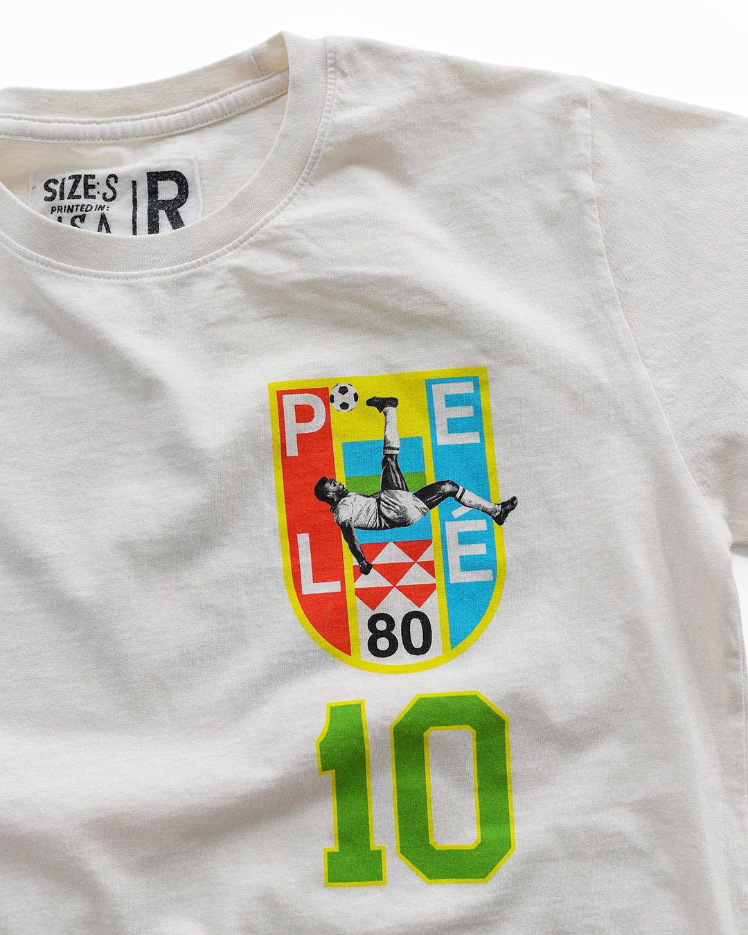 Pelé #10 Brasil White Tee