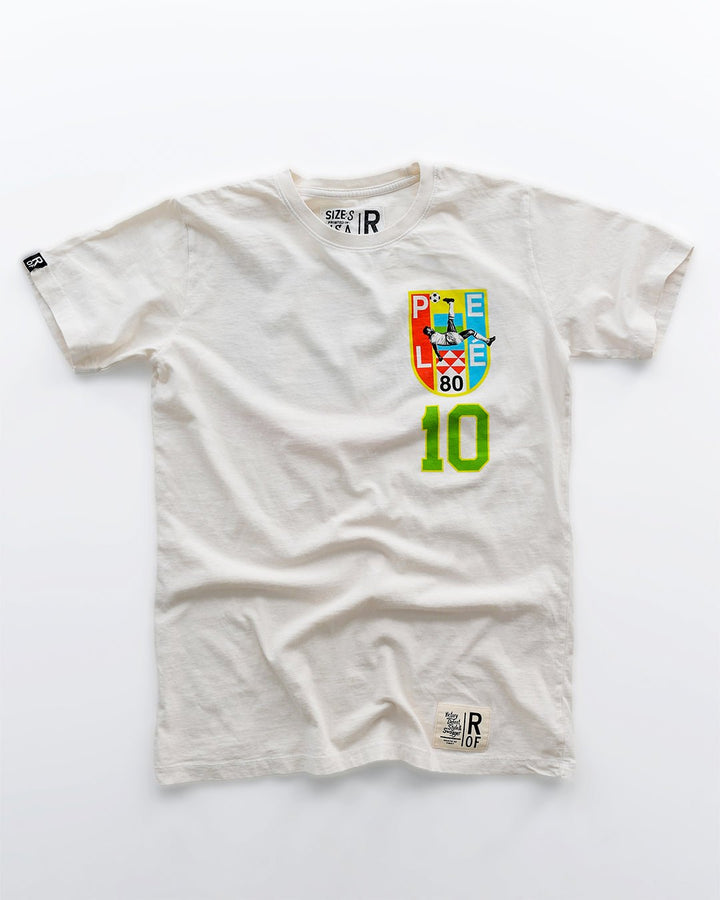 Pelé #10 Brasil White Tee