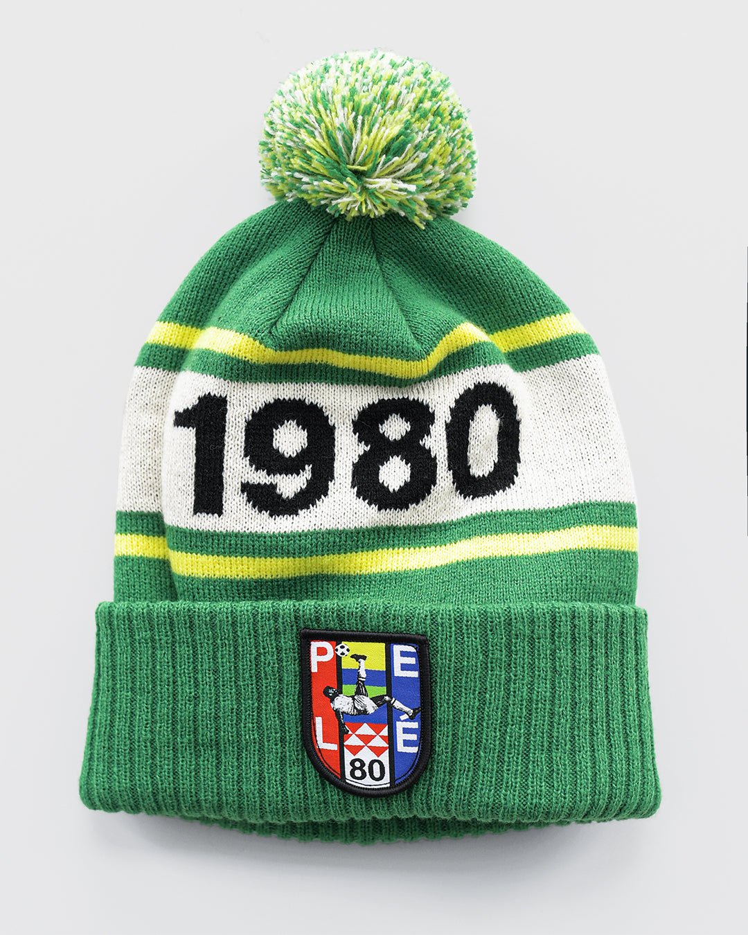 Pelé 1980 Brasil Green Pom Pom Beanie