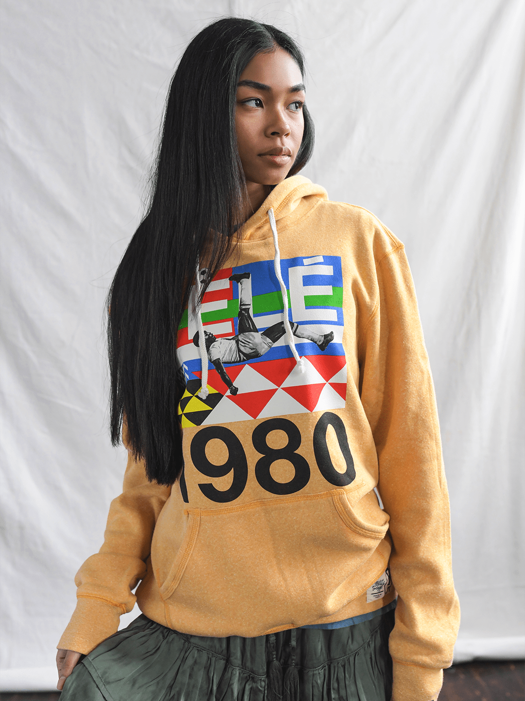 Pelé Brasil 1980 Gold PO Hoody