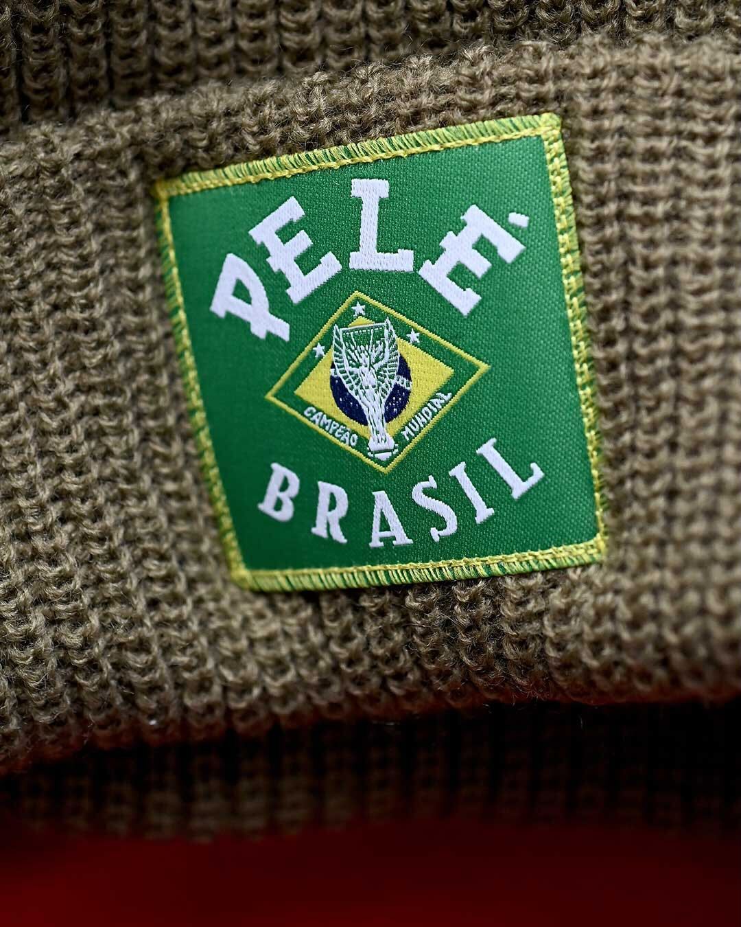 Pelé Brasil Olive Beanie