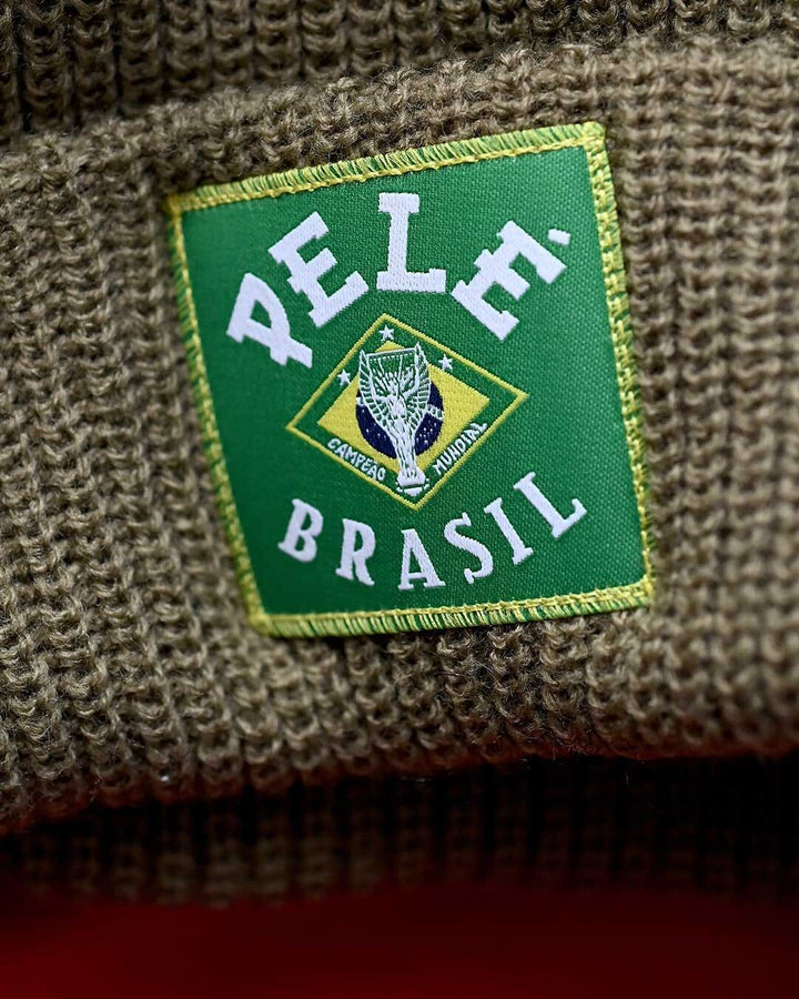 Pelé Brasil Olive Beanie