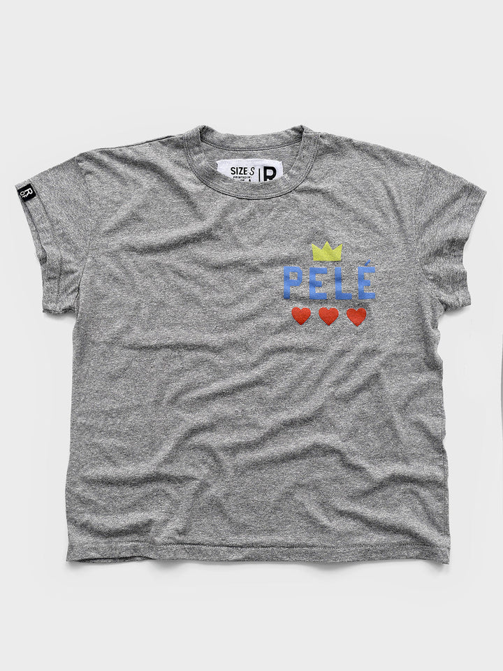 Pelé Love Women's Grey Tee