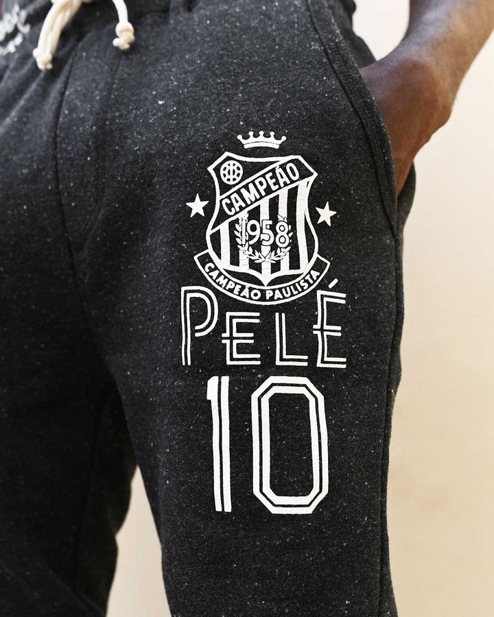 Pelé Santos Black Sweatpants