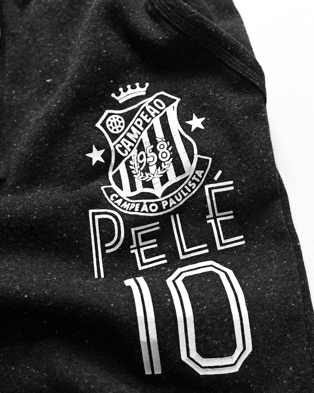 Pelé Santos Black Sweatpants