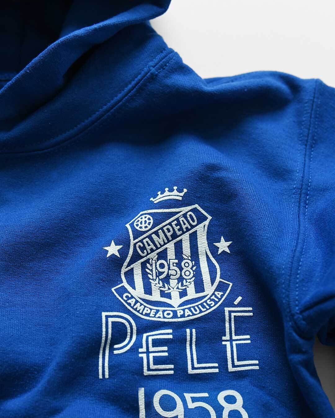 Pelé Santos Blue Kid's PO Hoody