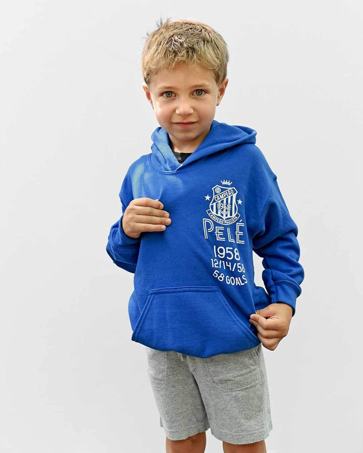 Pelé Santos Blue Kid's PO Hoody