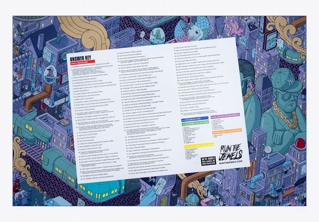 RTJ2 10TH ANNIVERSARY "JEWEL HUNTER" POSTER