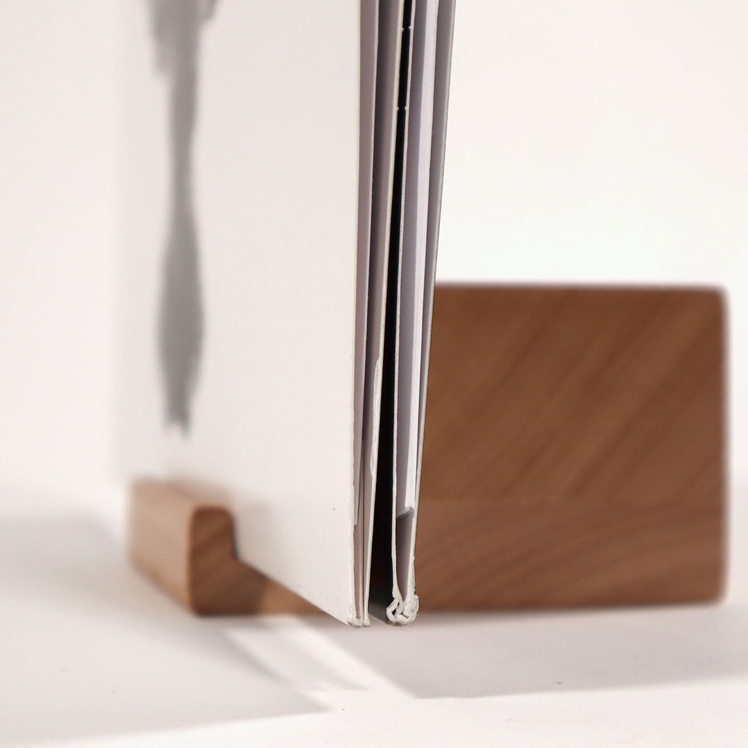 Turntable Lab: Wood Block Record Display - Natural Wood