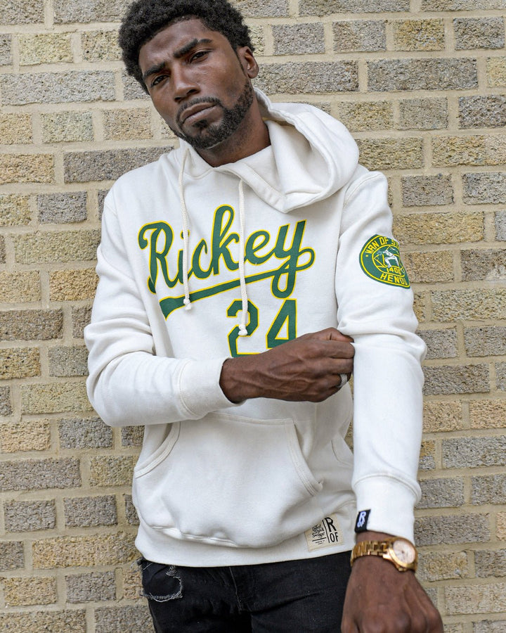 Rickey Henderson #24 White PO Hoody