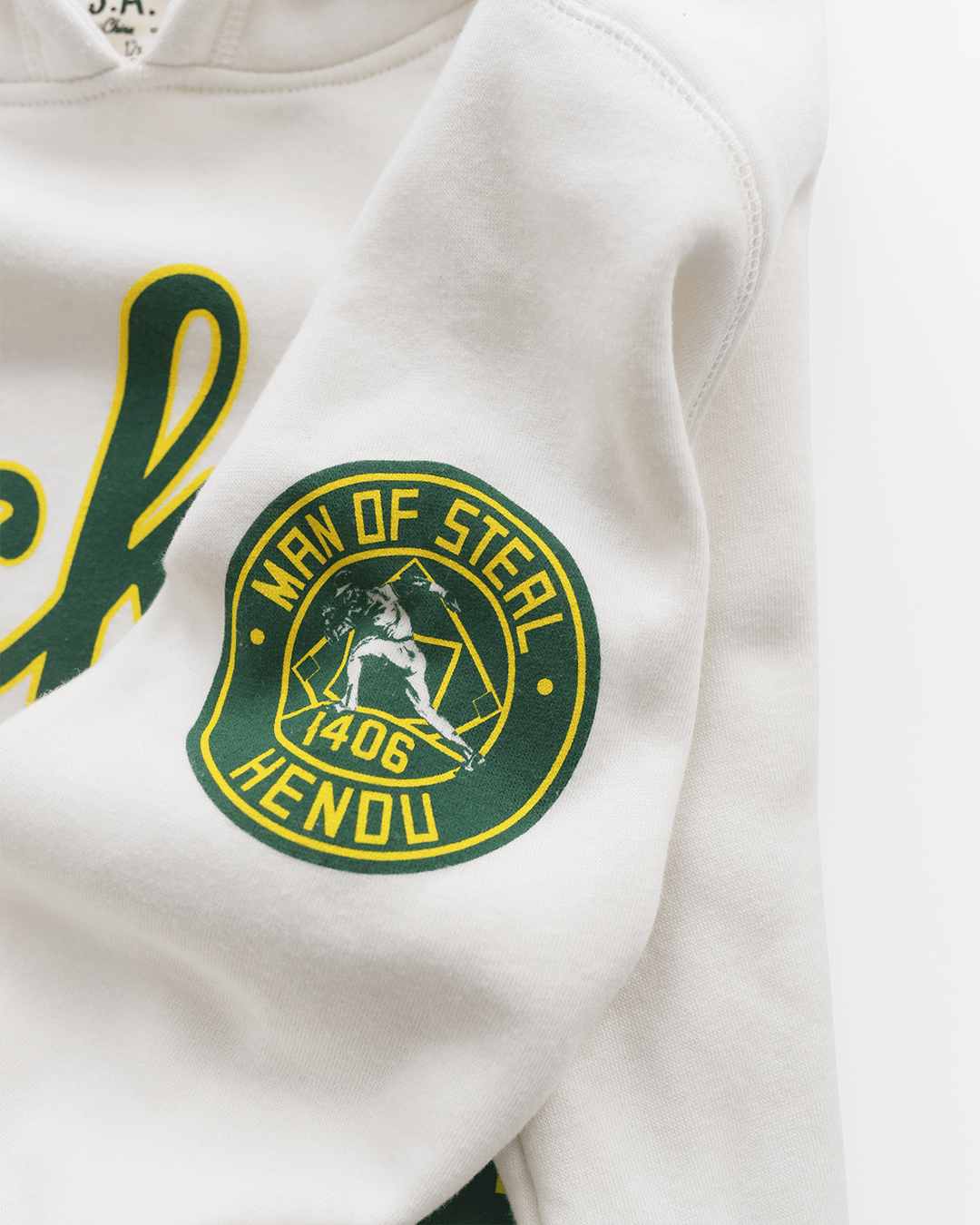 Rickey Henderson #24 White PO Hoody