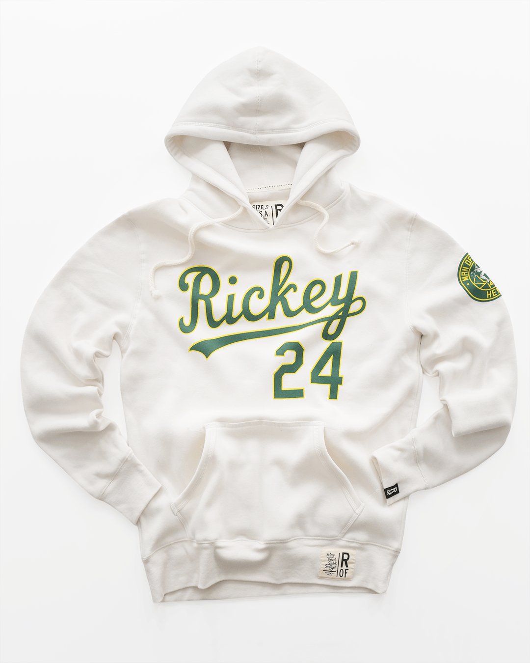 Rickey Henderson #24 White PO Hoody