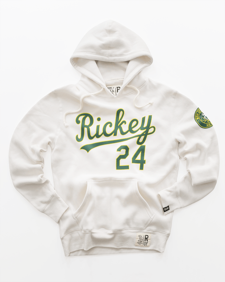 Rickey Henderson #24 White PO Hoody