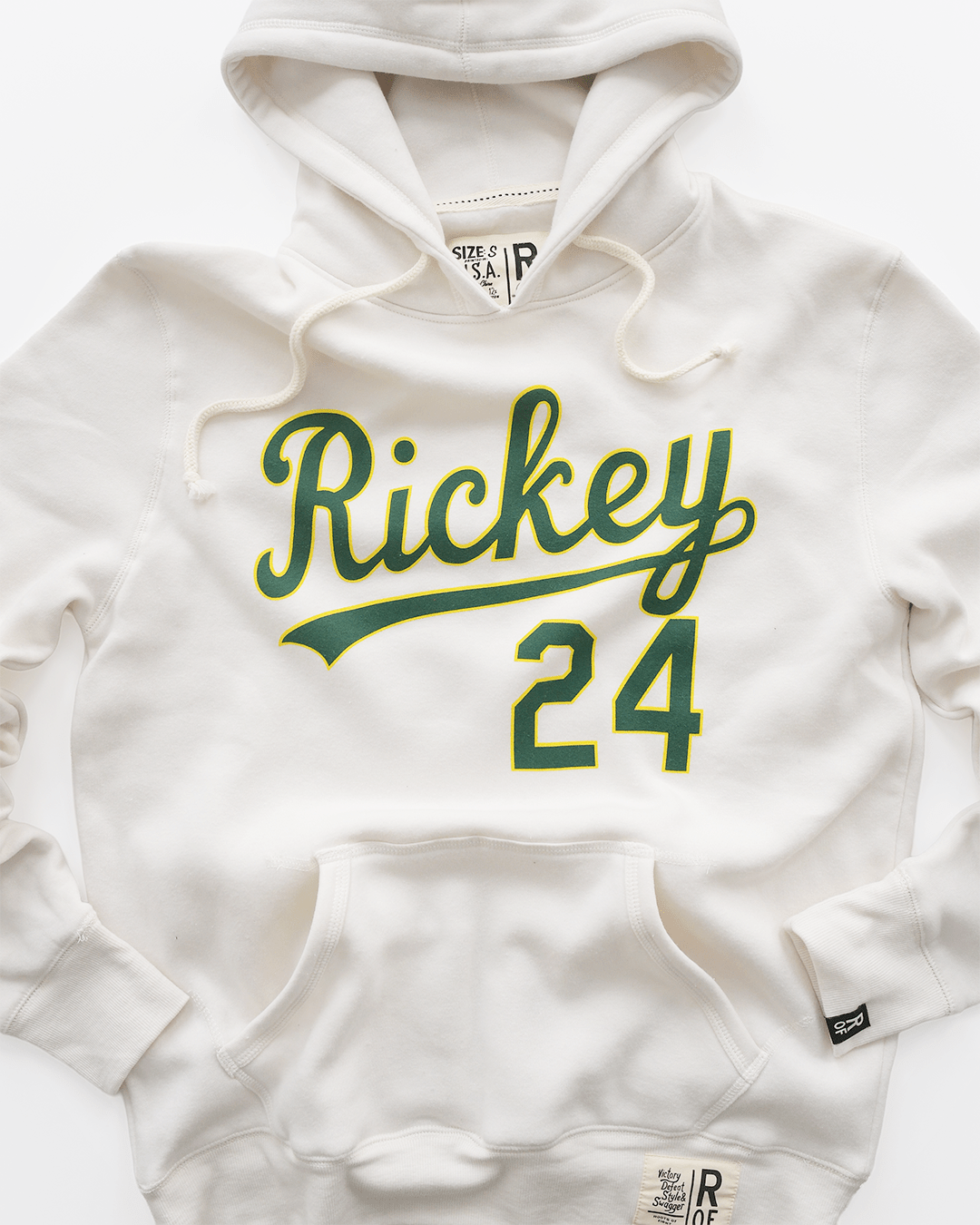 Rickey Henderson #24 White PO Hoody