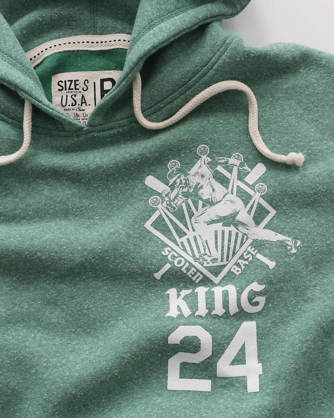 Rickey Henderson Stolen Base King Green PO Hoody
