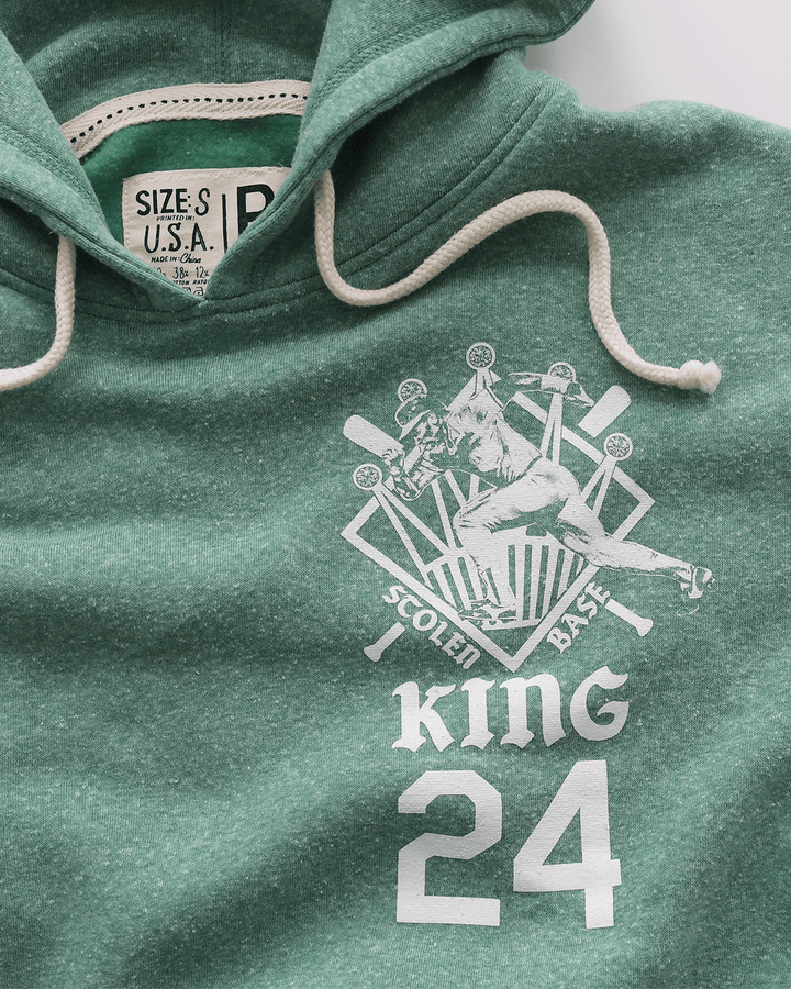 Rickey Henderson Stolen Base King Green PO Hoody