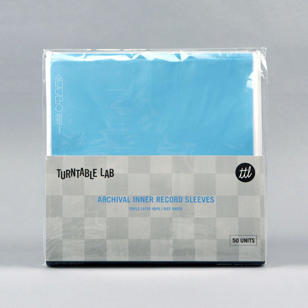 Turntable Lab: Archival Rice Paper Inner Record Sleeves - 50 Units - PRE-ORDER