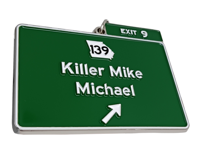 Exit 9 Keychain