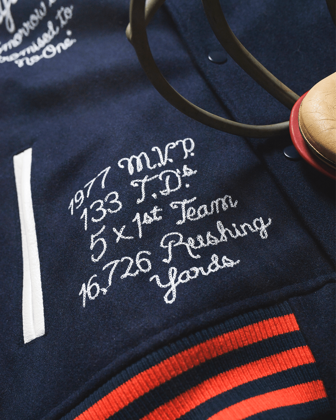 Walter Payton Legacy Navy Varsity Jacket