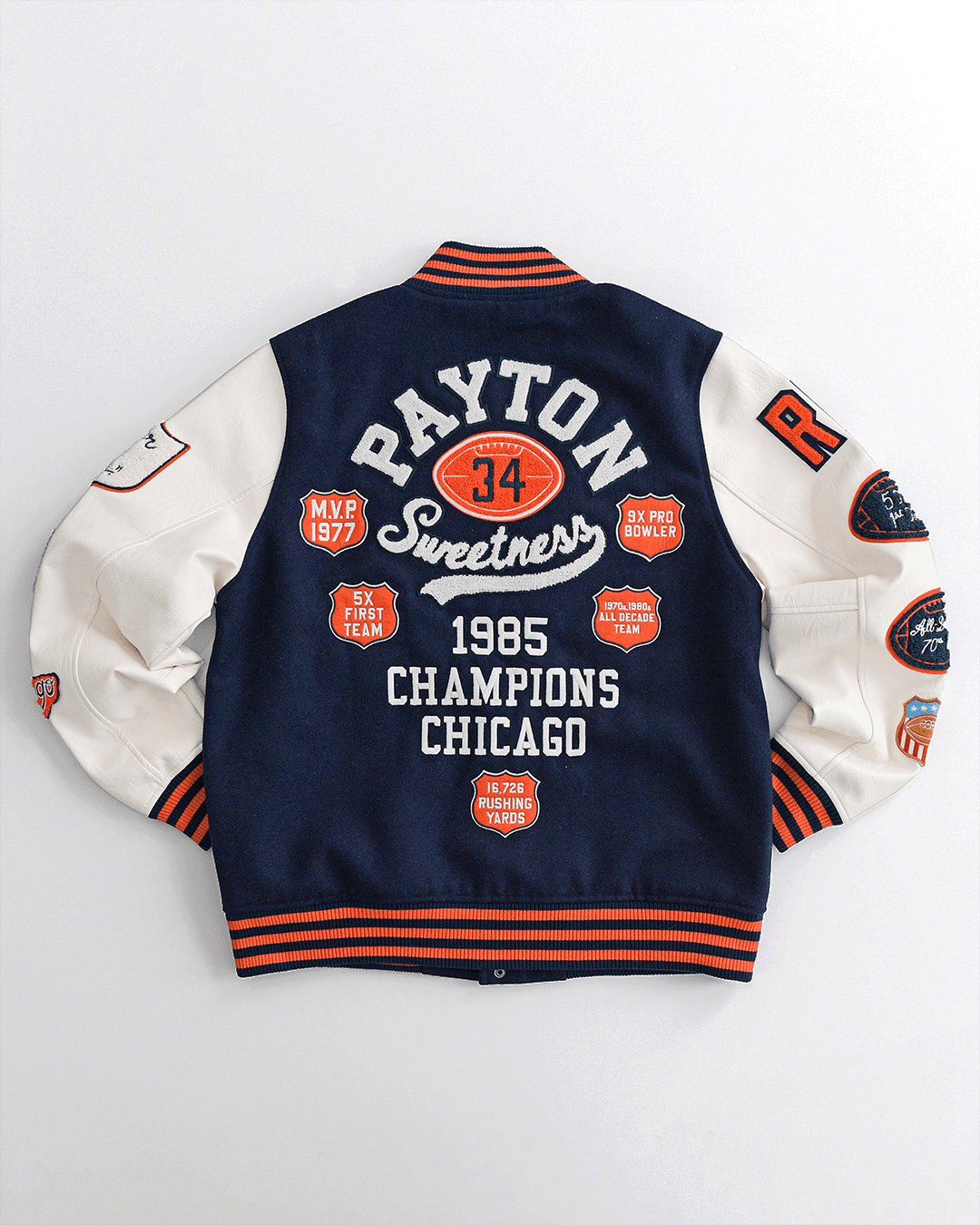 Walter Payton Legacy Navy Varsity Jacket