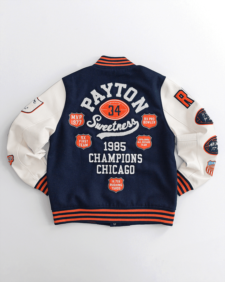 Walter Payton Legacy Navy Varsity Jacket