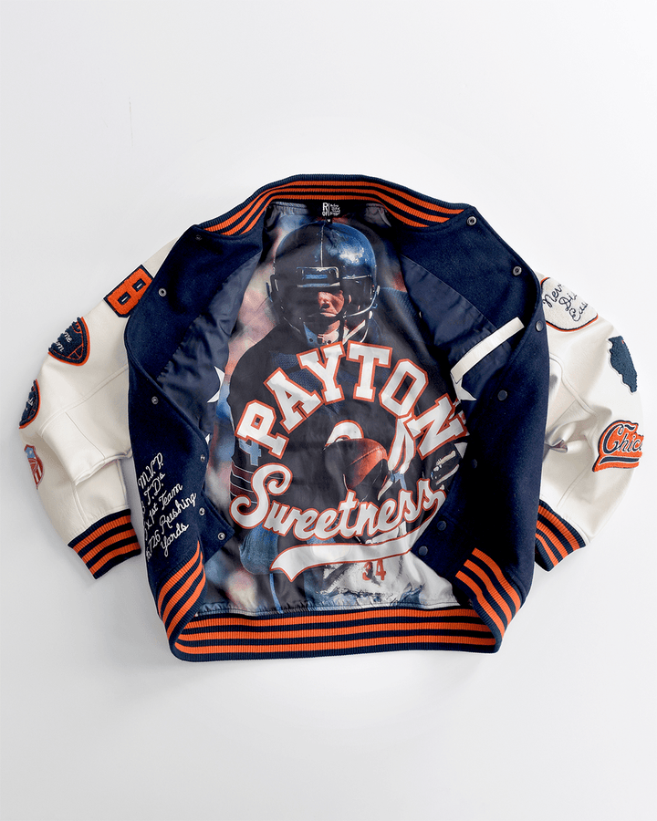 Walter Payton Legacy Navy Varsity Jacket