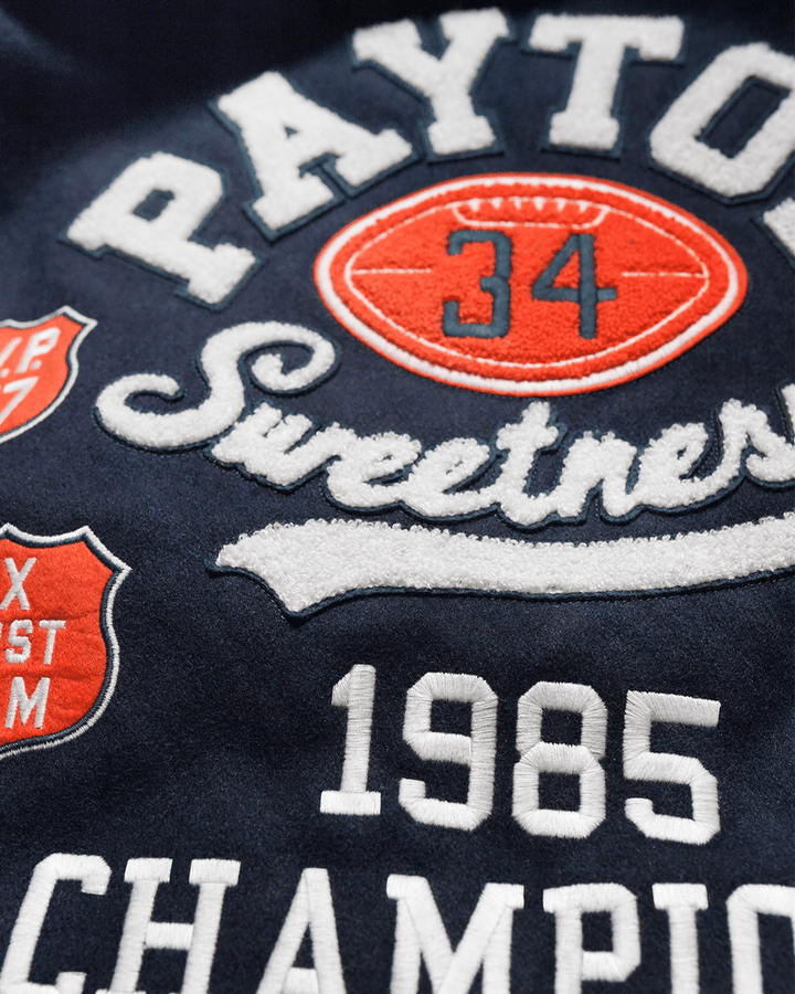 Walter Payton Legacy Navy Varsity Jacket
