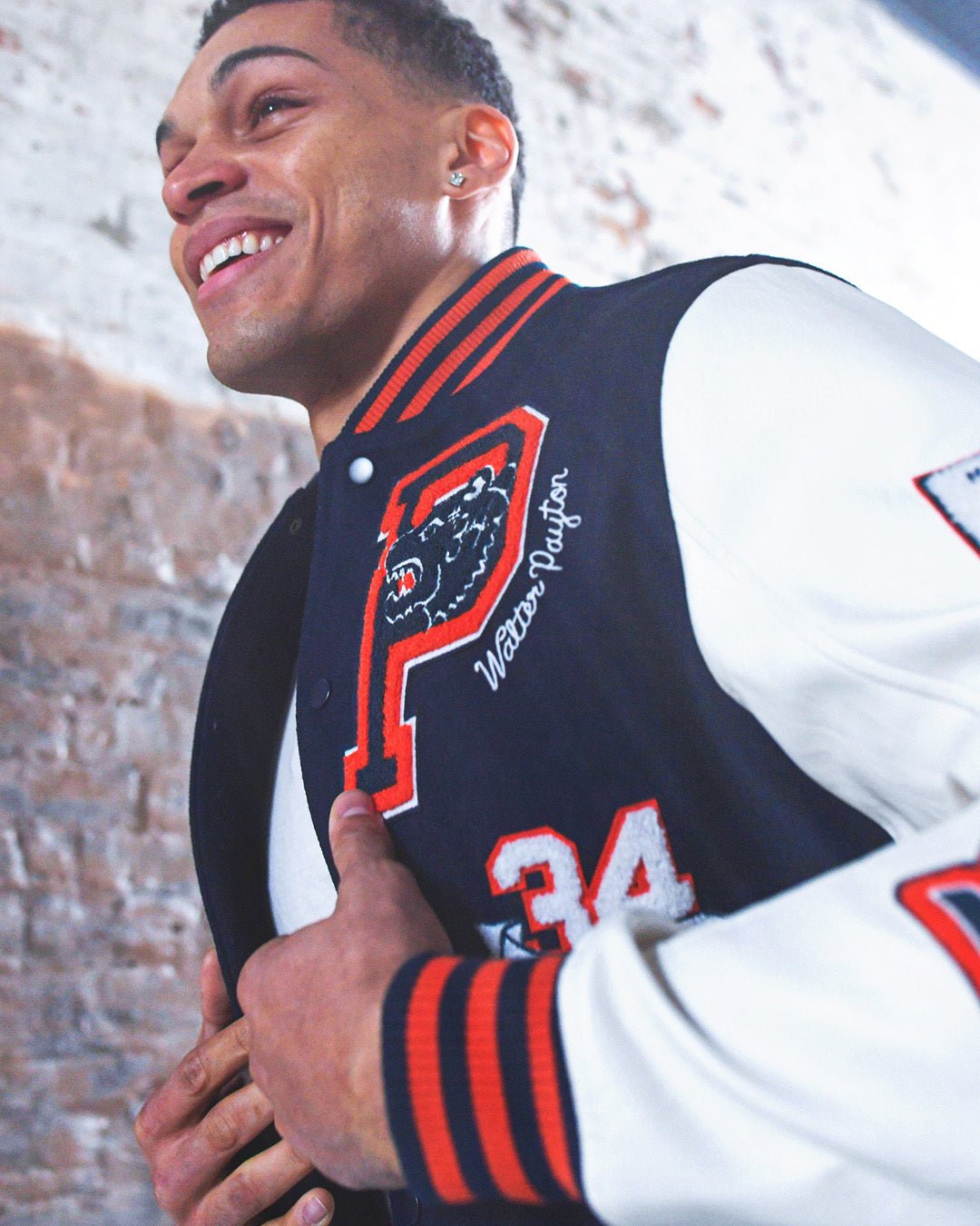 Walter Payton Legacy Navy Varsity Jacket