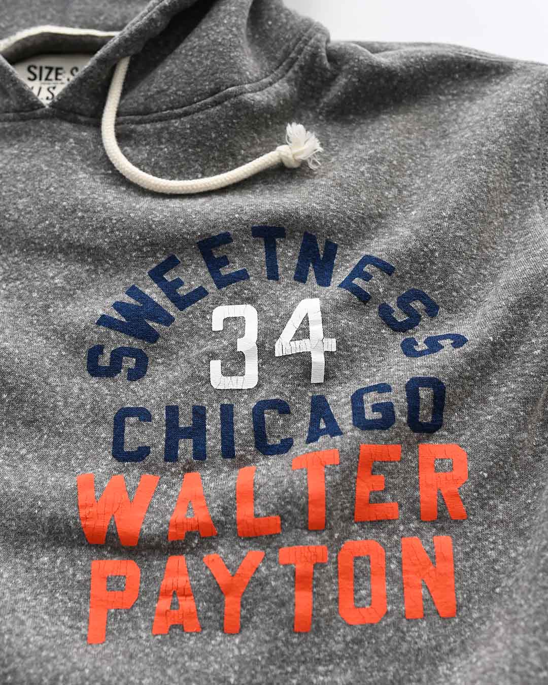 Walter Payton Sweetness #34 Grey PO Hoody
