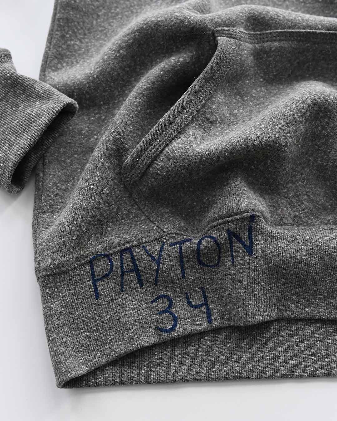 Walter Payton Sweetness #34 Grey PO Hoody