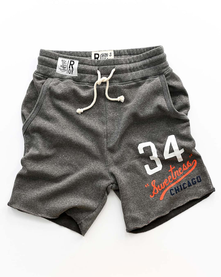Walter Payton Sweetness #34 Grey Shorts