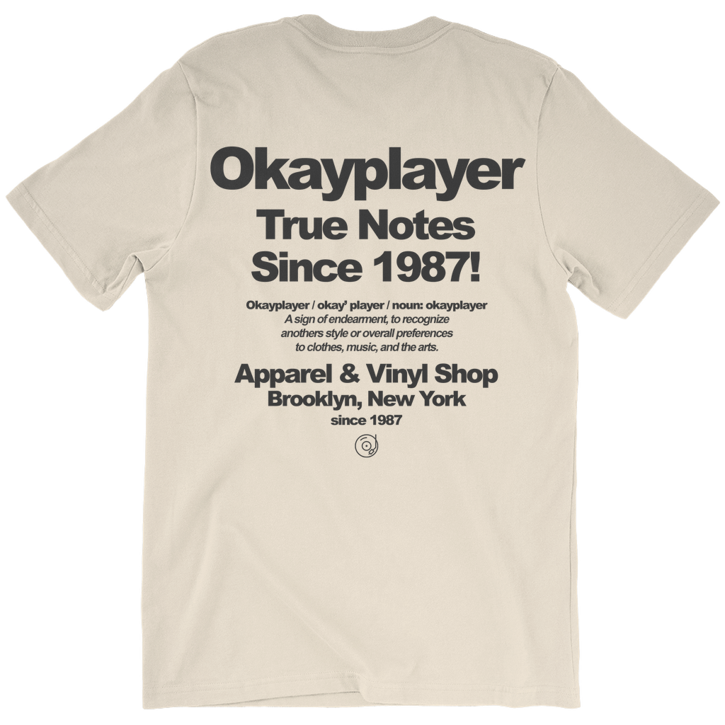 Okayplayer True Notes Natural T-Shirt
