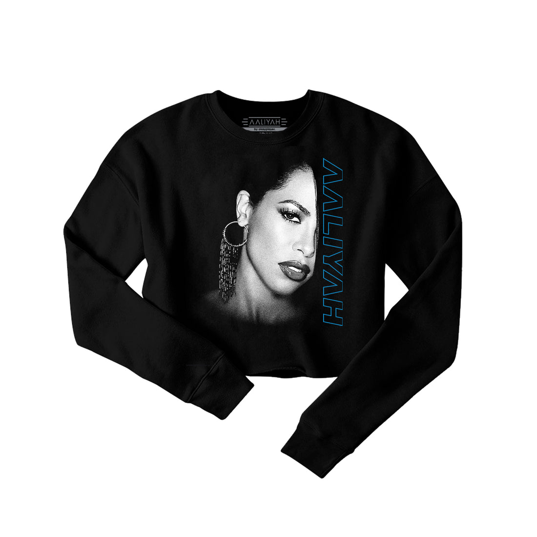Aaliyah Profile Crop Crewneck Sweatshirt