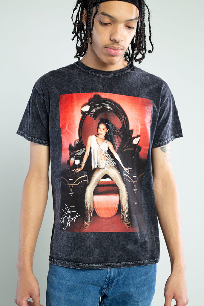 Aaliyah Signature Short Sleeve Mineral Wash