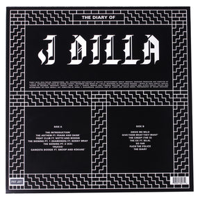 J Dilla "The Diary of J Dilla" 2xLP Vinyl