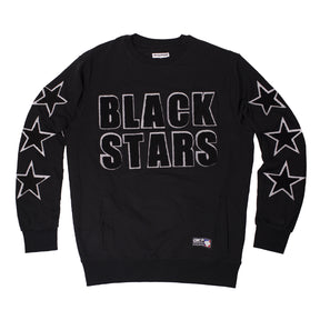 Black Stars Chenille Crewneck Sweatshirt