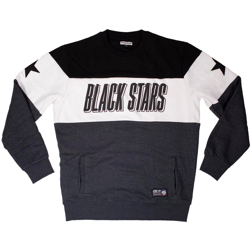 Black Stars Tri-Panel Crewneck Sweatshirt – Okayplayer Shop