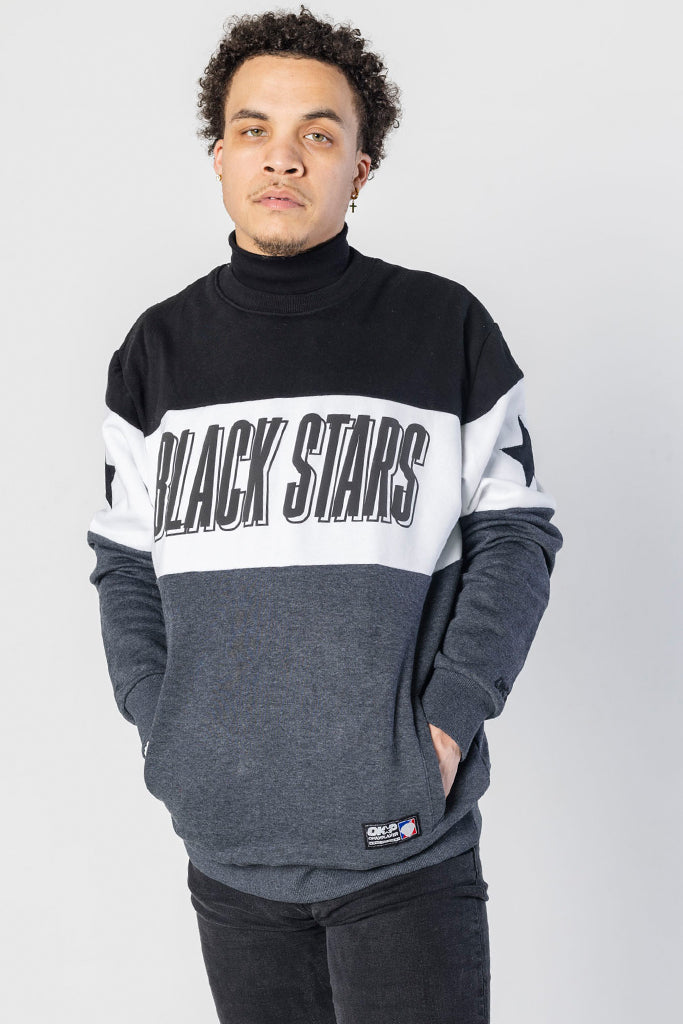 Black Stars Tri Panel Sweatshirt