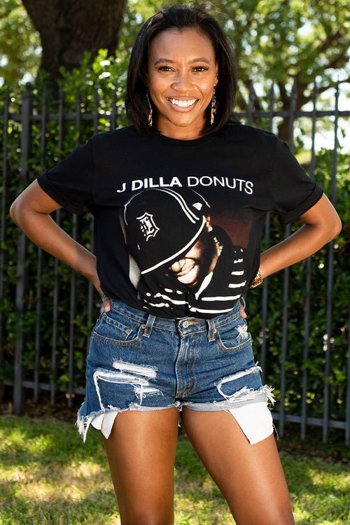 J Dilla "Donuts" Smile Album Cover T-Shirt