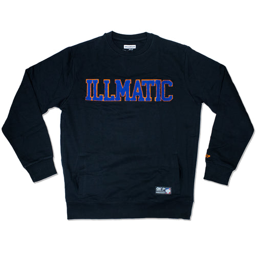 Illmatic Collegiate Chenille Crewneck Sweatshirt BLack