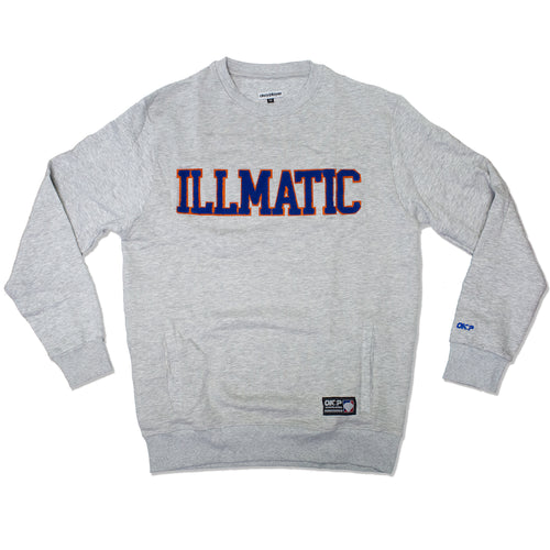 Illmatic Collegiate Chenille Crewneck Sweatshirt Grey