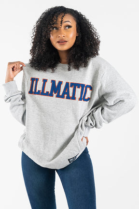 Illmatic Collegiate Chenille Crewneck Sweatshirt Grey