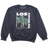 Greetings from Los Angeles Palm Tree Postcard Stamp  Crewneck Sweatshirt