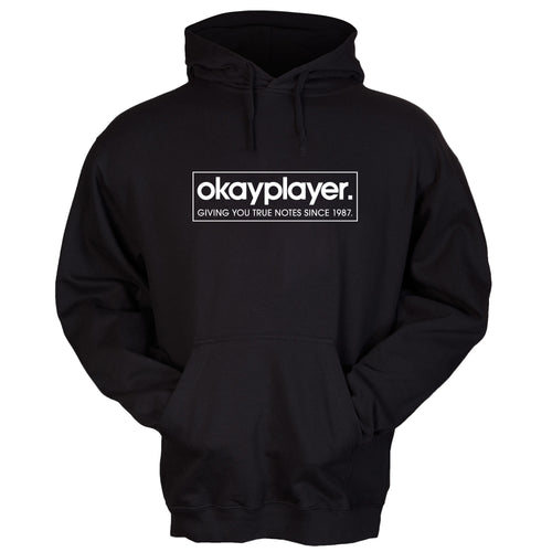 Okayplayer Logo Pullover Black Hooded Sweatshirt