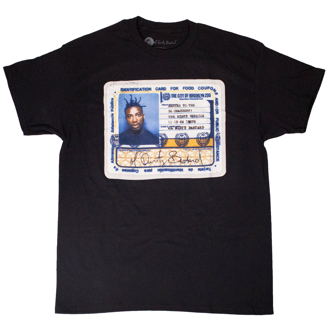 Ol' Dirty Bastard Return to the 36 Chambers: The Dirty Version ID T-Shirt Black