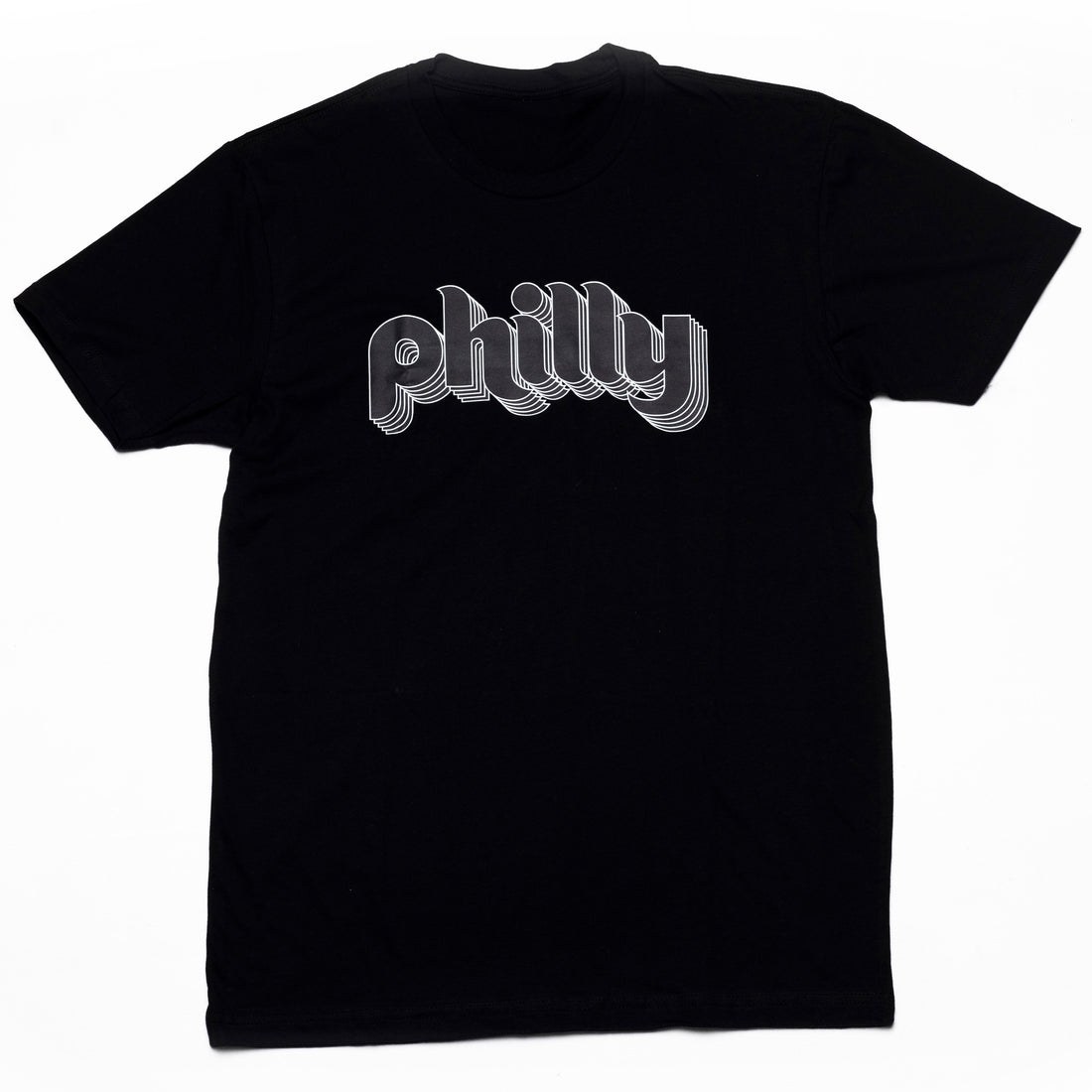 Greetings from Philly Logo Black T-Shirt