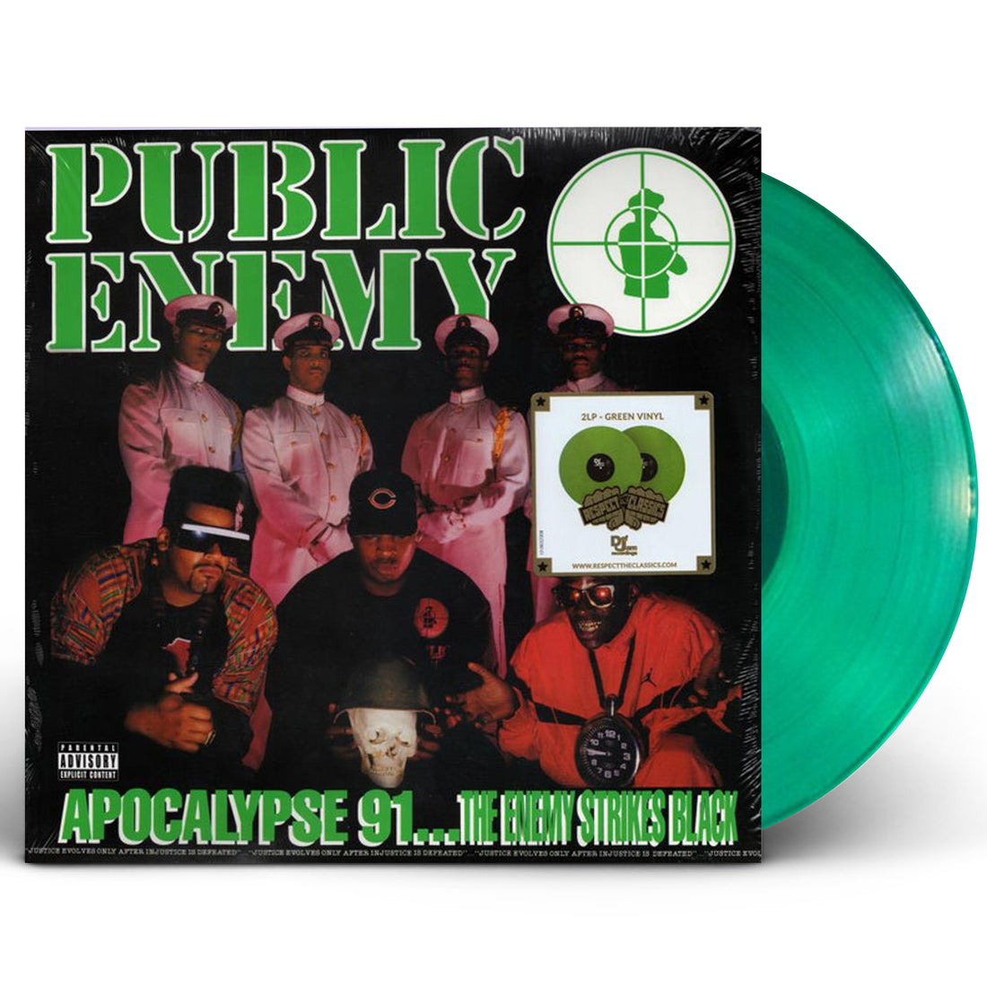 Public Enemy "Apocalypse 91... The Enemy Strikes Black" LP Green Vinyl