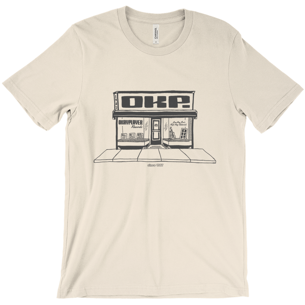 Okayplayer Records Store Natural T-Shirt